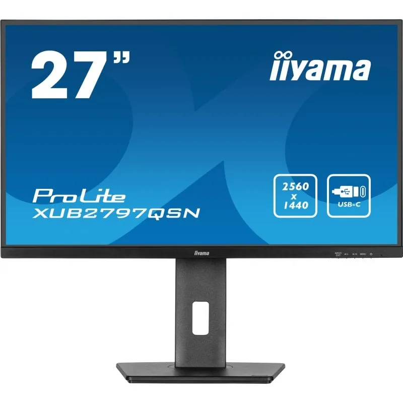 iiyama ProLite XUB2797QSN-B2 27" LED IPS QHD 100Hz Altavoces Altura Ajustable USB-C XUB2797QSN-B2