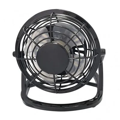 Iluminashop Mini Ventilador de Mesa 2.5W Negro 264646