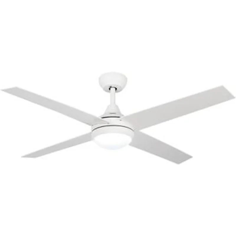 Iluminashop Ventilador de Techo con Luz LED y Mando 18W Blanco 308001