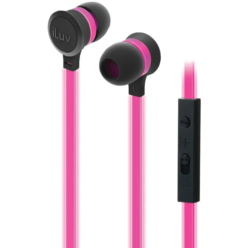 Iluv Neon Glow Auriculares Neón Rosa NEONGLOWSPN