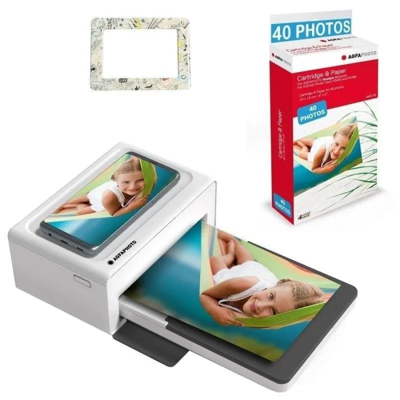 Impresora Fotográfica Bluetooth Agfa Realipix Moments AMO46 impresión instantánea BAMO4640FR