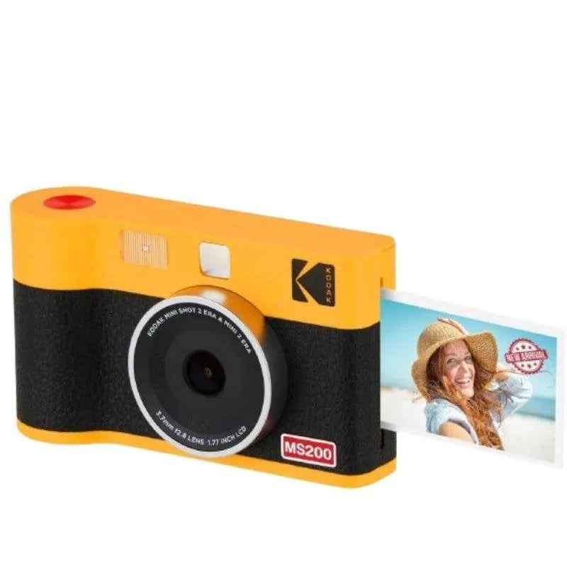 Impresora fotográfica Kodak MS200 Amarillo portátil 2.1x3.4 resistente agua MS200