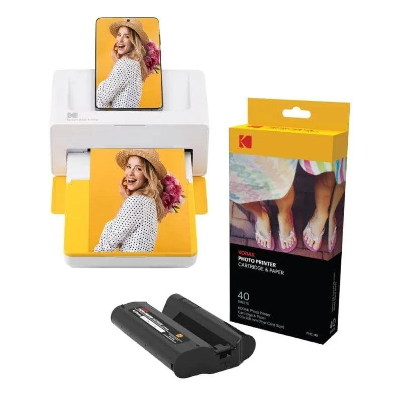 Impresora Inyección de tinta Bluetooth Kodak PD460 con cartuchos y papel 10x15 cm BPD460YL40
