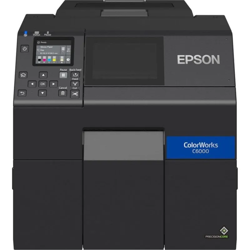 Impresora Inyección de tinta Ethernet/USB/Wi-Fi Epson ColorWorks CW-C6000Ae impresión a color y corte automático C31CH76102MK