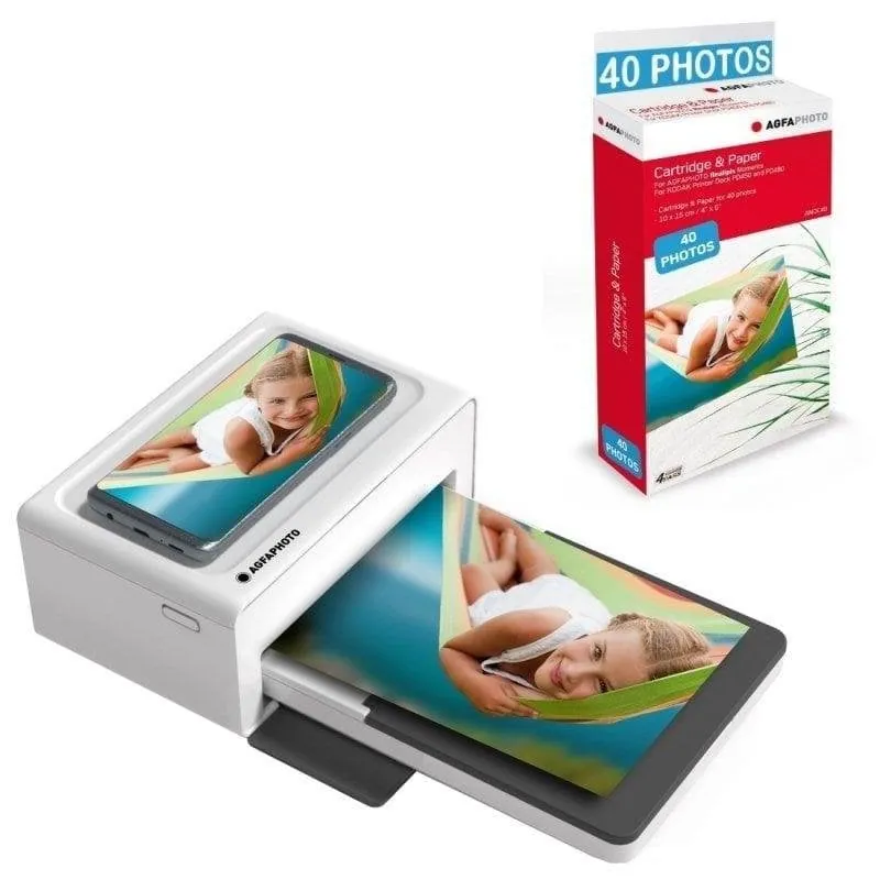Impresora Sublimación Bluetooth Agfa Realipix Moments AMO46 impresión móvil resistente BAMO4640