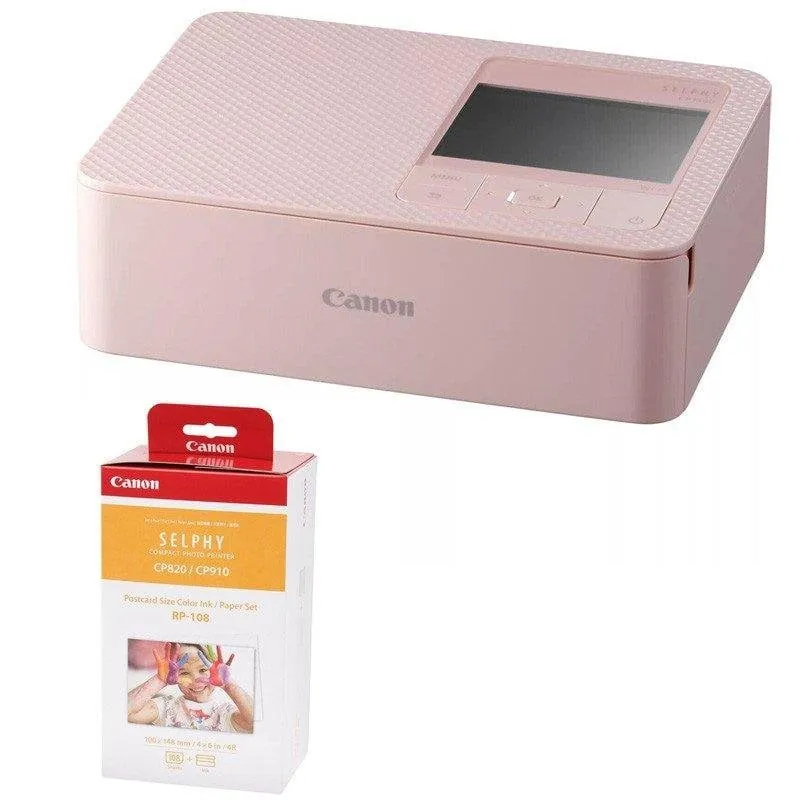 Impresora Sublimación Wi-Fi Canon Selphy CP1500 Rosa fotos resistentes agua y huellas CACP1500ROSERP108