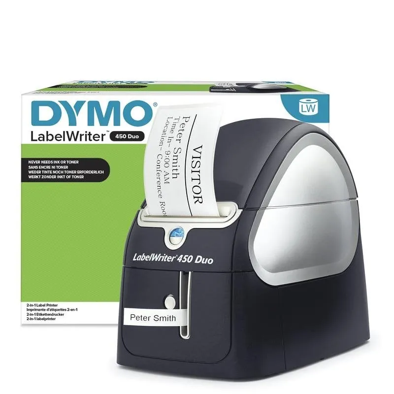 Impresora térmica USB Dymo LabelWriter 450 Duo para PC y Mac con impresión rápida S0838920