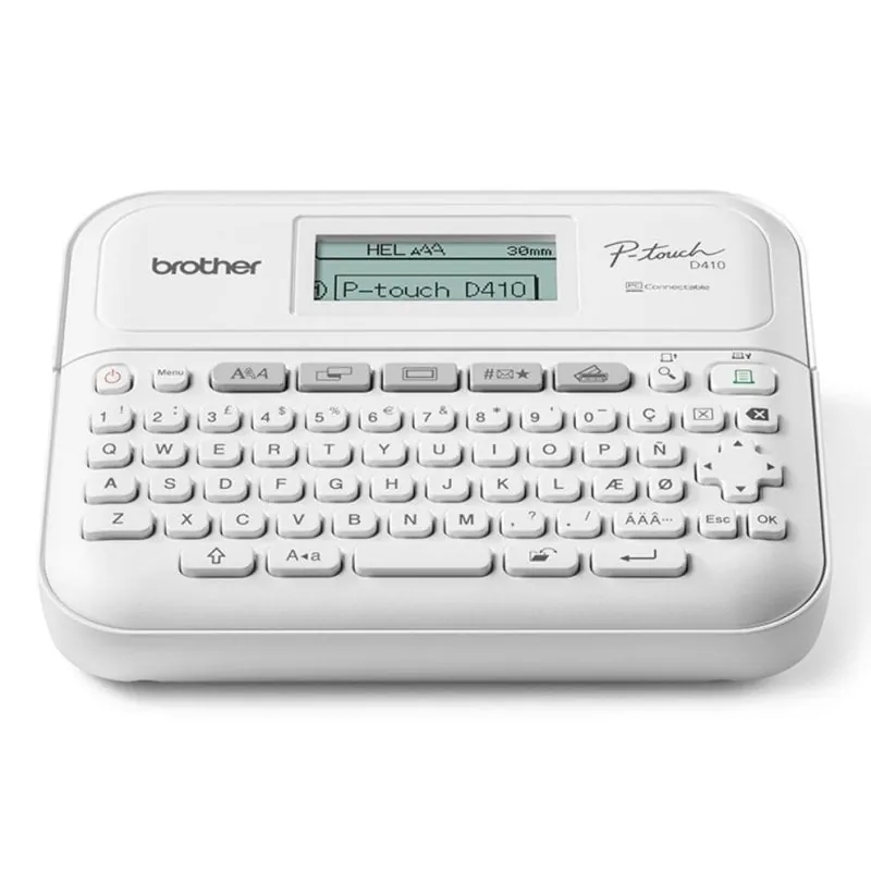 Impresora ZINK Alámbrica Brother PT-D410VP con teclado QWERTY y LCD PTD410VPRG1
