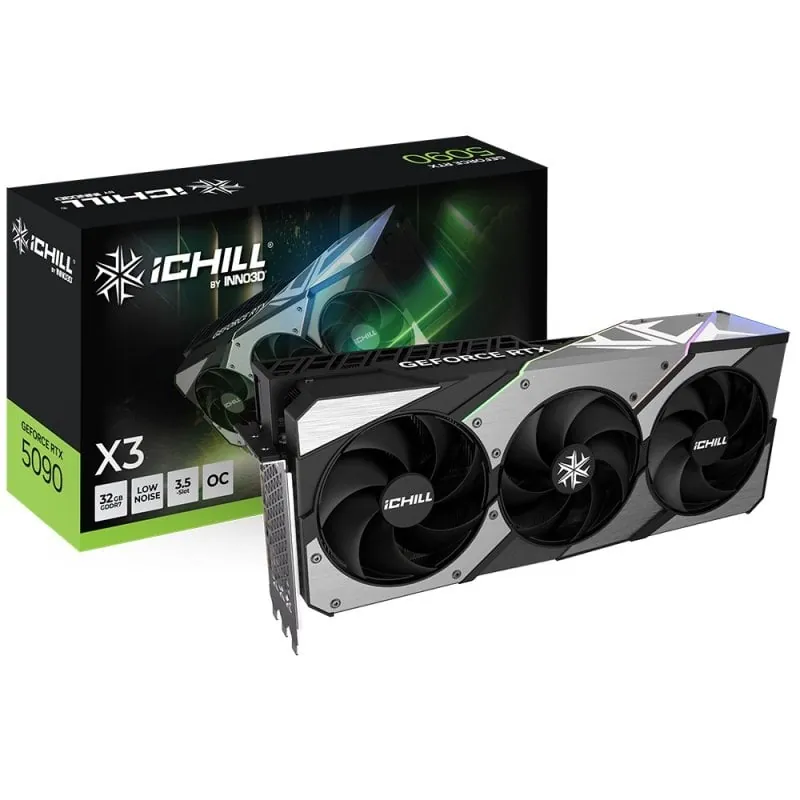 INNO3D GeForce RTX 5090 iCHILL X3 32GB GDDR7 Reflex 2 RTX AI DLSS4 C50903-32D7X-175967H