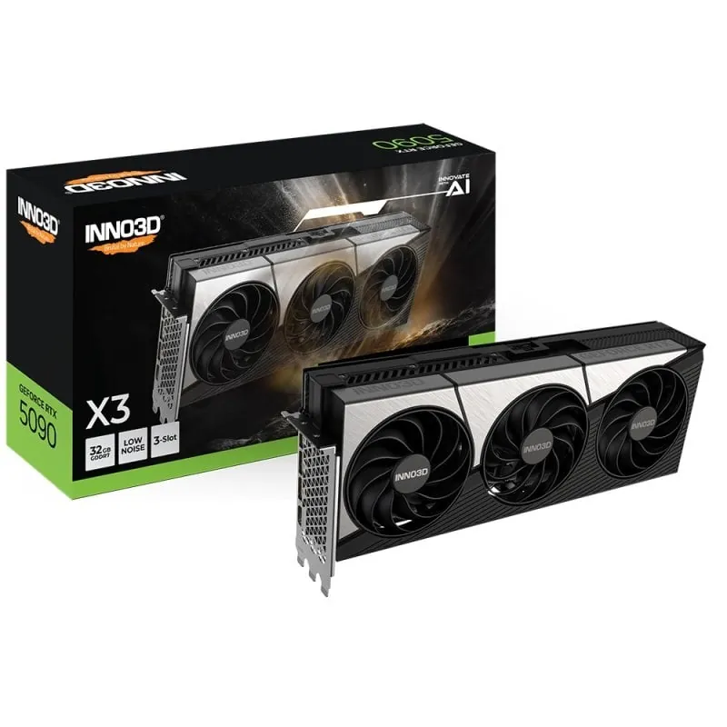 INNO3D GeForce RTX 5090 X3 32GB GDDR7 Reflex 2 RTX AI DLSS4 N50903-32D7-17593928