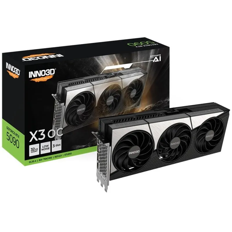 Inno3D GeForce RTX 5090 X3 OC 32GB GDDR7 Reflex 2 RTX AI DLSS4 N50903-32D7X-17593928