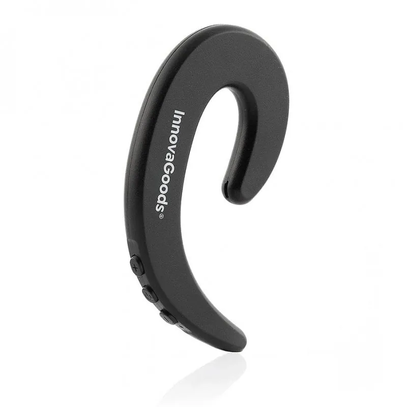 InnovaGoods Ceaser Auricular Monoaural Inalámbrico Negro V0103434