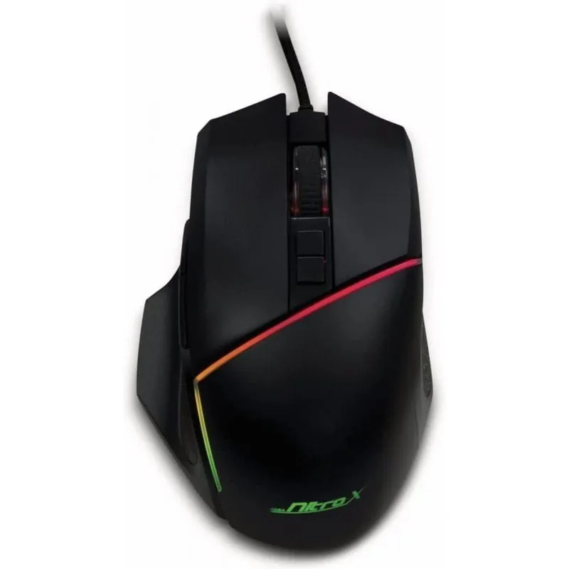 Inter-Tech Nitrox GT-100 RGB Ratón Gaming Óptico 6400 DPI 88884111