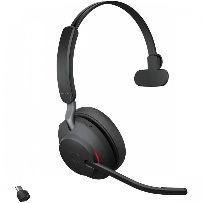 26599 Jabra Evolve2 65 Auricular Inalámbrico Monoaural USB-C Negro 26599-889 ...