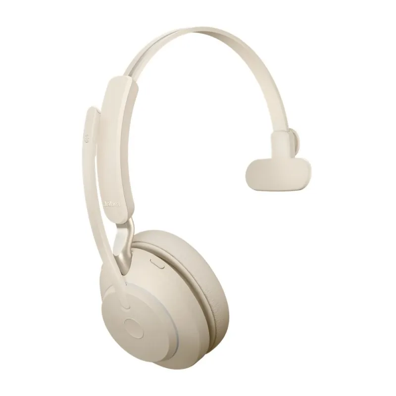 Jabra Evolve2 65 Auricular Monoaural Bluetooth Beige 26599-889-898