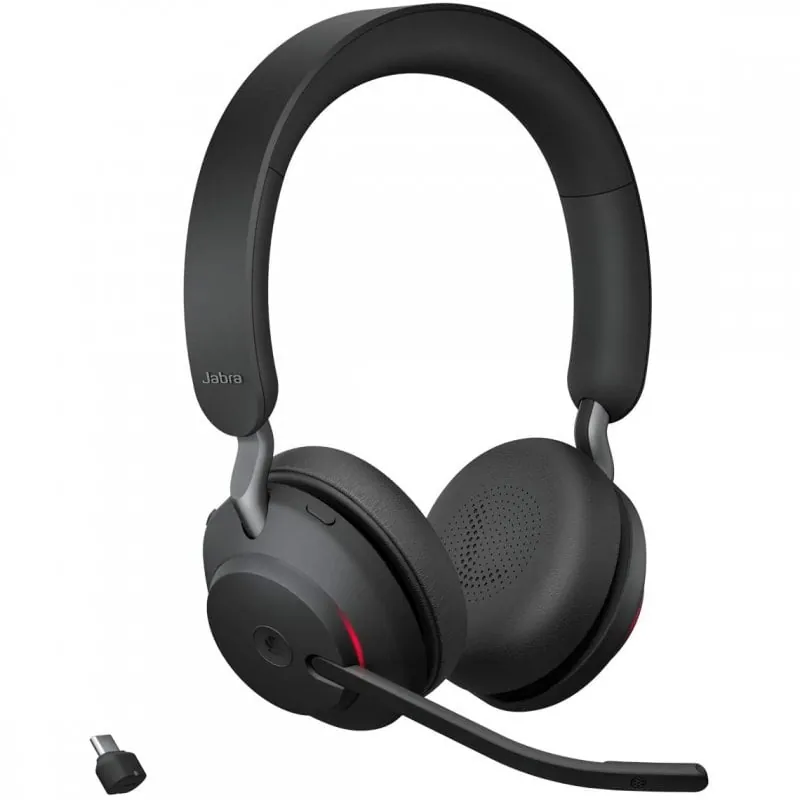 26599 Jabra Evolve2 65 MS Teams Stereo Auriculares Bluetooth USB-C Negro ...