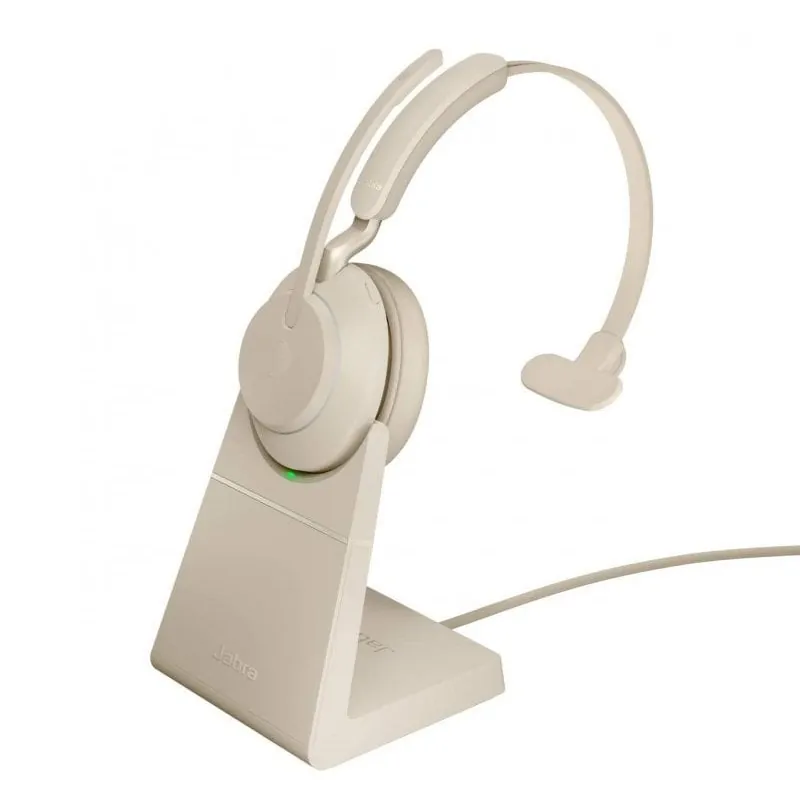 Jabra Evolve2 65 UC Auricular Monoaural USB-C Beige 26599-889-888