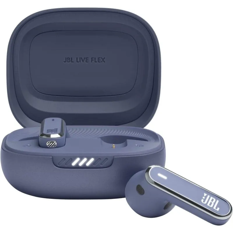 JBL Live Flex Auriculares Inalámbricos con Cancelación Adaptativa de Ruido Azules JBLLIVEFLEXBLU