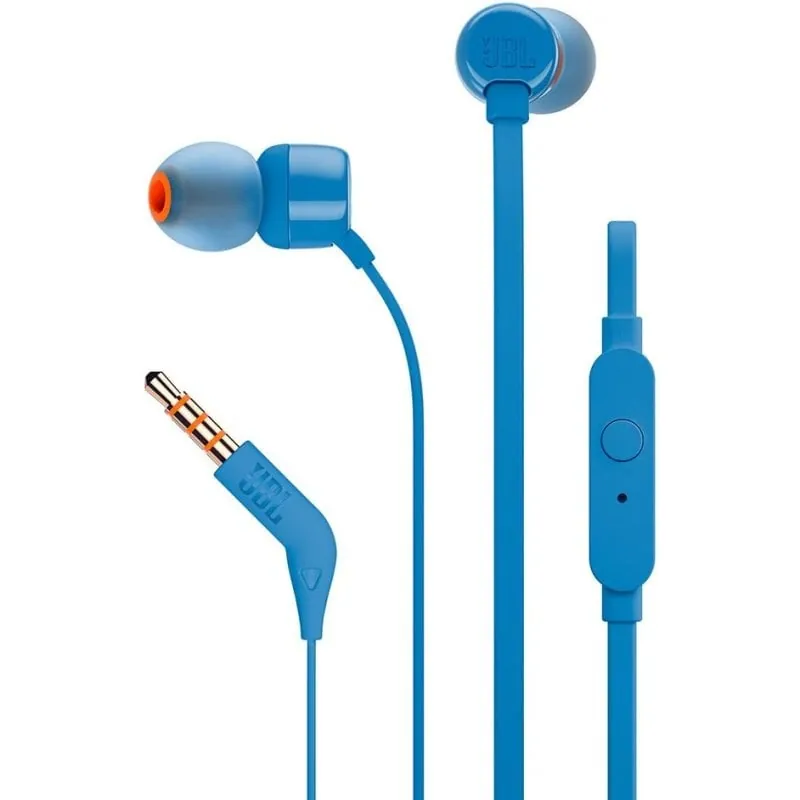 JBL Tune 160 Auriculares Intrauditivos con Micrófono y Jack 3.5 Azules JBLT160BLU