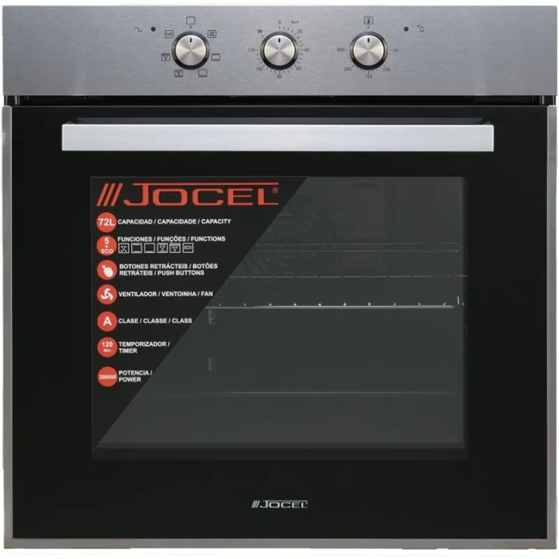 Jocel JFE014665 Forno Elétrico Encastrável 2800W 72L Preto/Inox Classe A JFE014665