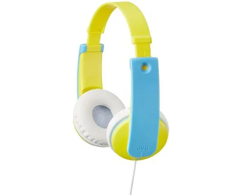 JVC HA-KD7 Auriculares Infantiles con Limitador de Sonido Azul/Amarillo HA-KD7-YN-E