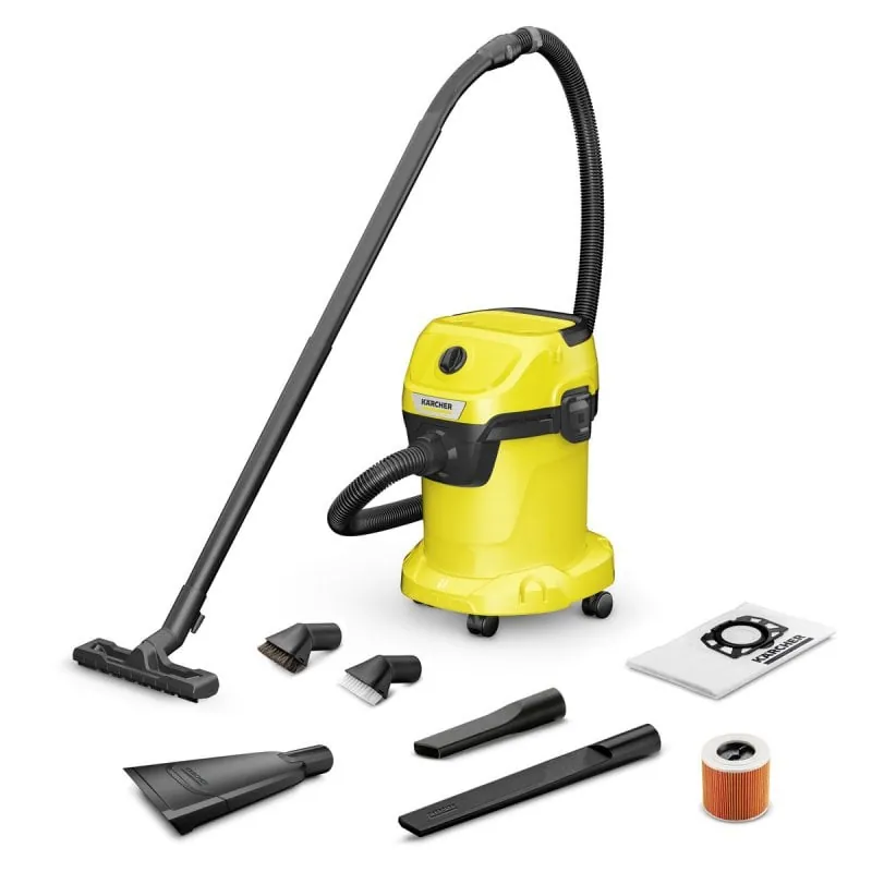 Karcher WD 3 V-17/6/20 CAR Aspiradora Seco/Húmedo 17L 1000W 1.628-115.0