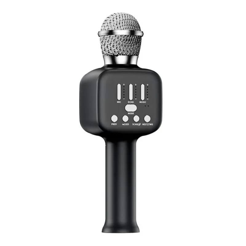 Klack Micrófono Inalámbrico para Karaoke Negro KMICKARAOKEQ12NEGRO