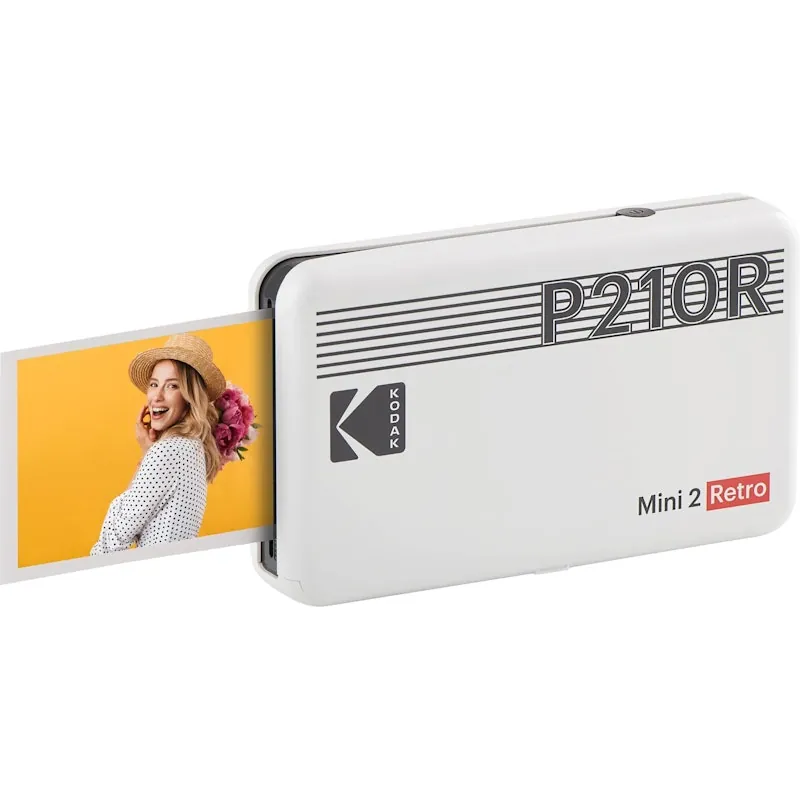 Kodak Mini 2 Retro P210R Impresora Fotográfica Bluetooth Blanca P210RW