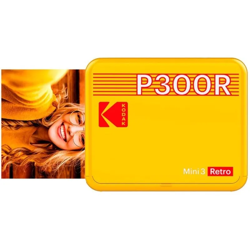 Kodak Mini 2 Retro P300 Impresora Fotográfica Bluetooth Amarilla P300RY