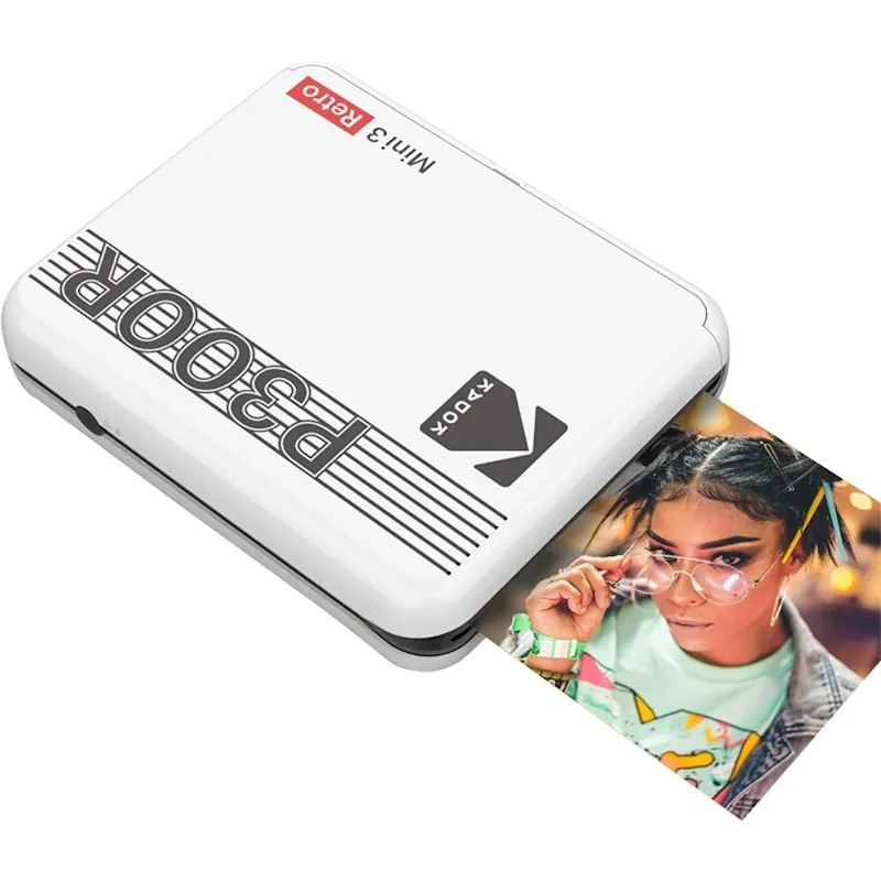 Kodak Mini 3 Retro P300R Impresora Fotográfica Bluetooth Blanca P300RW
