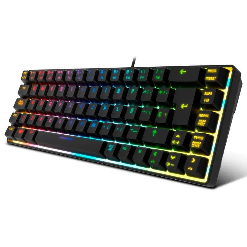 Krom Kalista RGB Teclado Gaming Membrana Negro NXKROMKALISTASP