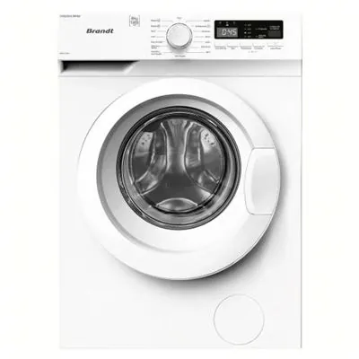 Lavadora Brandt WFB181QWP Carga Frontal 8 kg 1400 rpm A Blanca Motor Inducción Vapor WFB181QWP