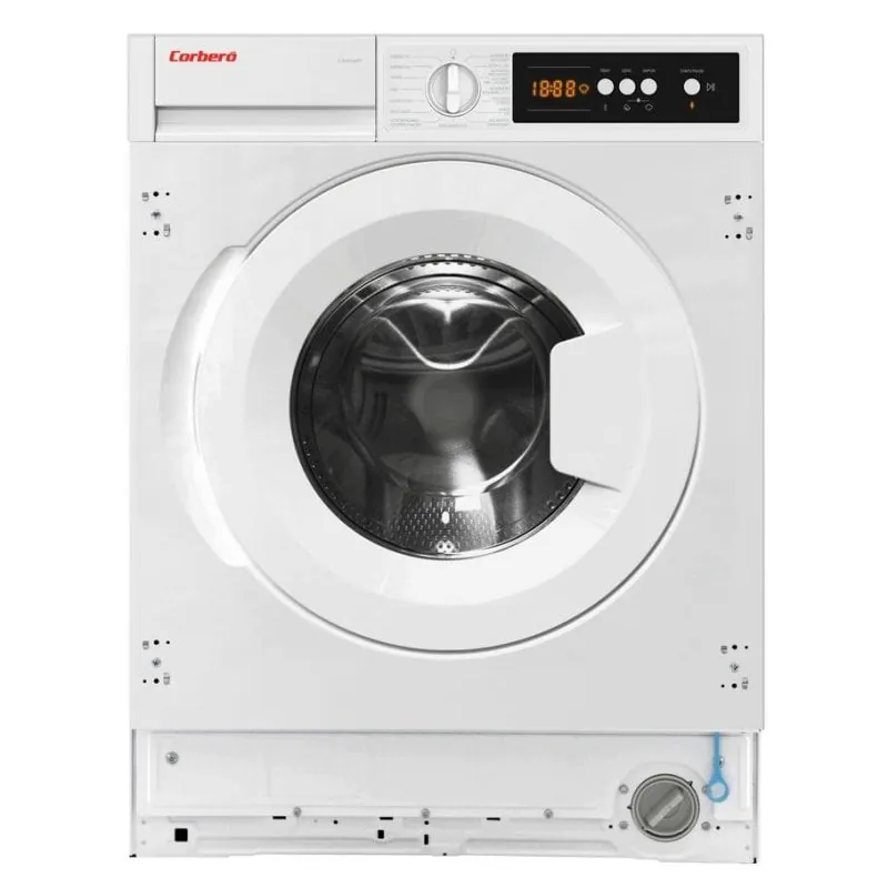 Lavadora Corbero CLAV8424INT Carga Frontal 8kg 1330rpm A Blanca Motor Inverter Integrable CLAV8424INT