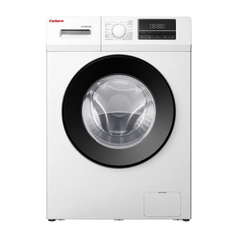 Lavadora Corbero CLT904VIN Carga Frontal 9 kg 1400 rpm Clase A Blanca Motor Inverter CLT904VIN