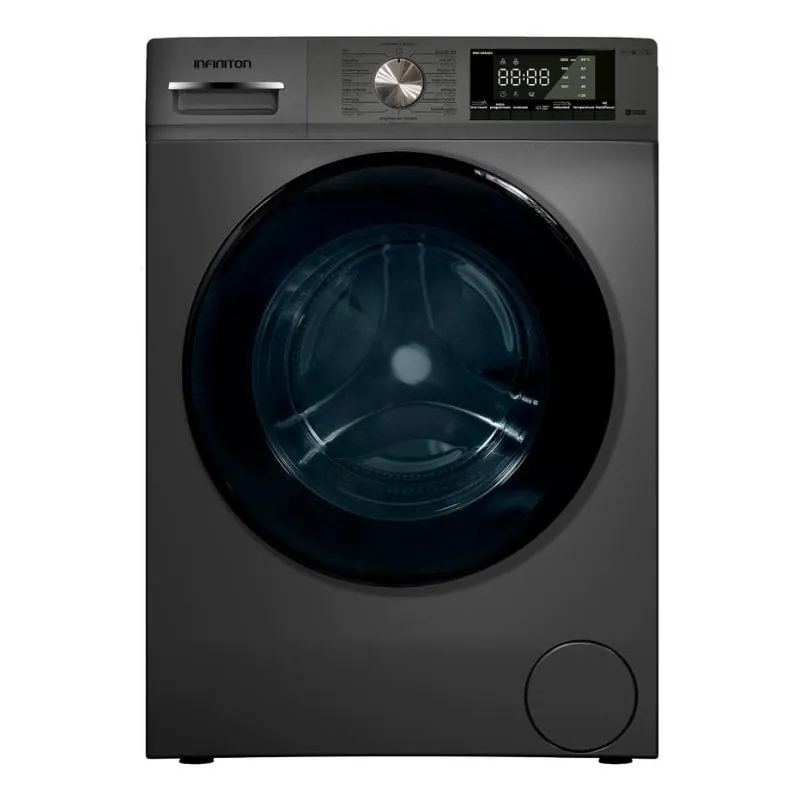 Lavadora Infiniton WM-S84ADX Carga Frontal 8 kg 1400 rpm Clase A Dark Inox Pantalla LED WM-S84ADX