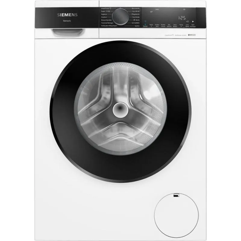 Lavadora Siemens iQ500 WG44G2Z22 Carga Frontal 9 Kg 1351 rpm A Negra y Blanca con AquaStop WG44G2Z22
