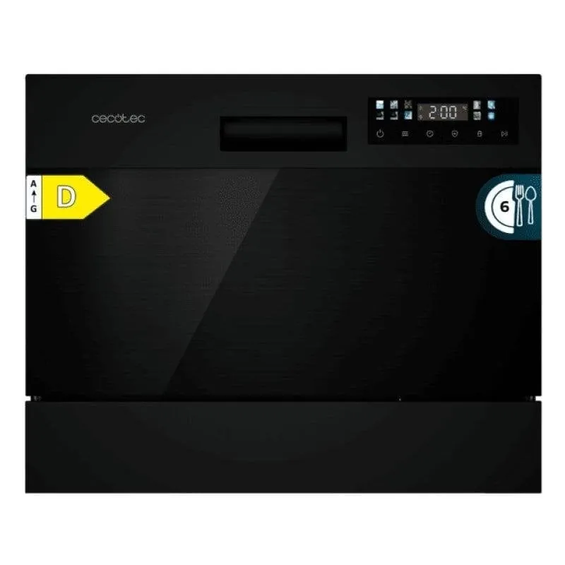 Lavavajillas Cecotec Bolero Aguazero 2300 6 Cubiertos Clase D Color Touch Panel A01_EU01_100987