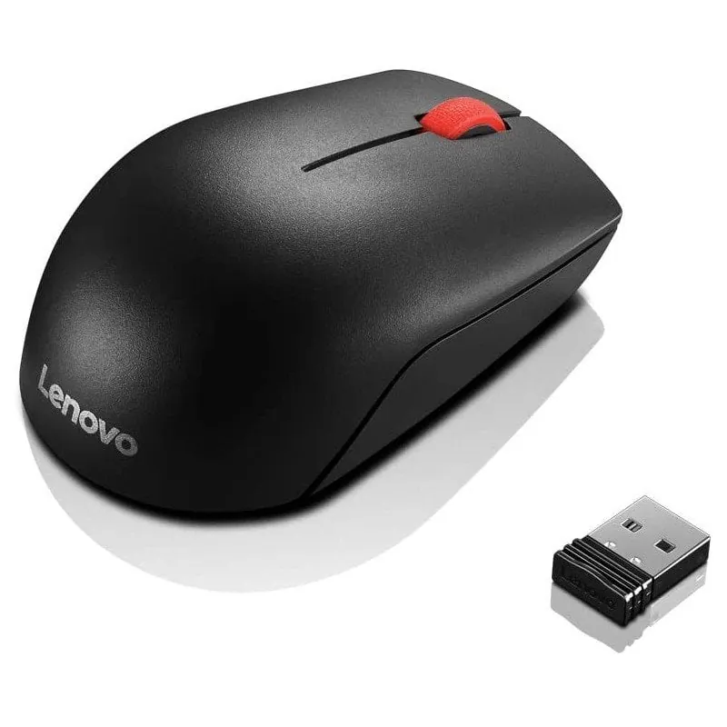 Lenovo Essential Compact Ratón Óptico Inalámbrico 1000 DPI Negro 4Y50R20864