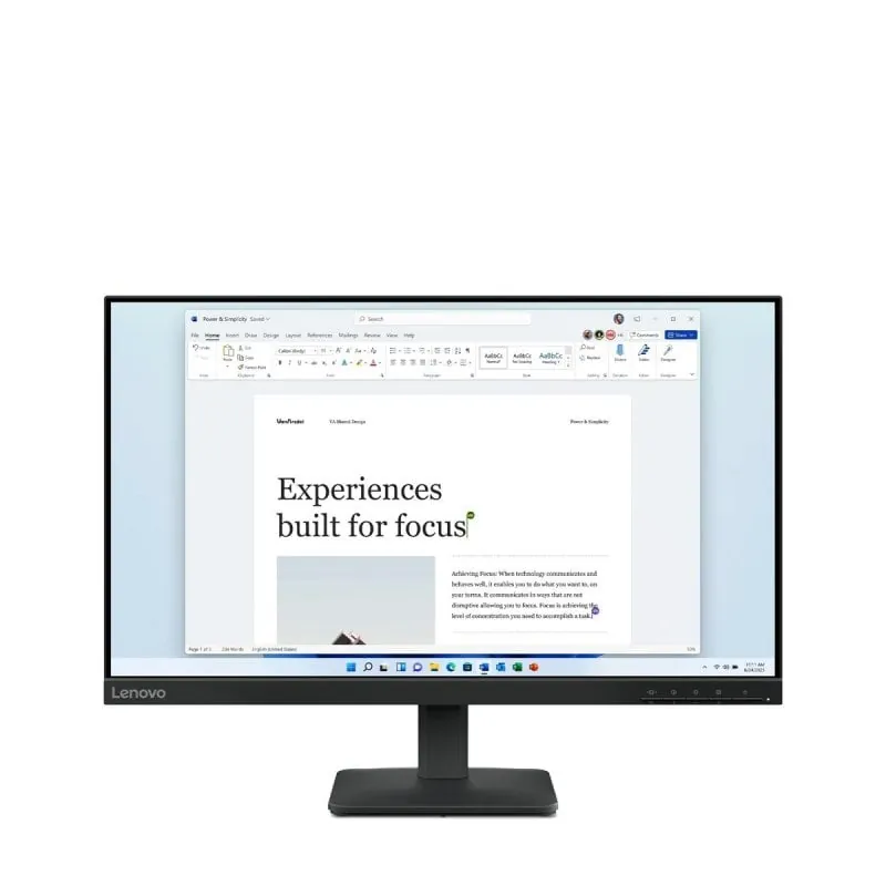 Lenovo L24-4e 23.8" FullHD 100Hz IPS LCD VESA Antirreflejo Raven Black 68C2KAC1I5