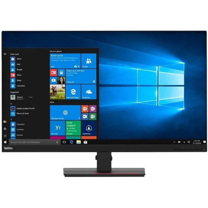Lenovo ThinkVision T32p-20 80 cm (31.5 pulgadas pulgadas) 3840 x 2160 Pixeles 4K Ultra HD LCD Negro 