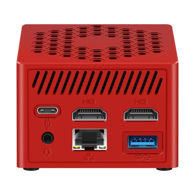 Leotec MiniPC Intel N100/8GB/128GB SSD Rojo LEMPC06R