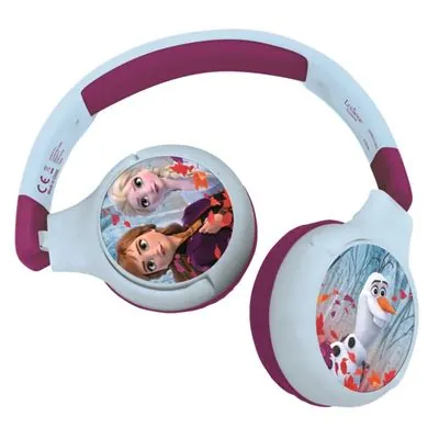 Lexibook Auriculares Infantiles Bluetooth 2 en 1 Disney Frozen HPBT010FZ