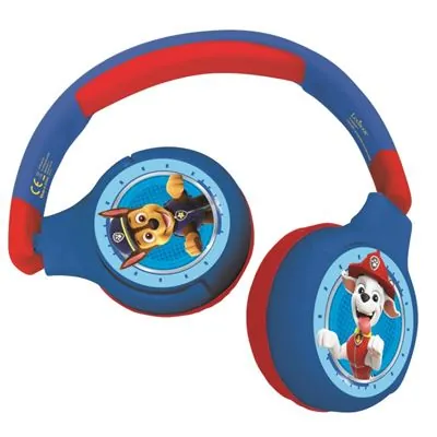 Lexibook Auriculares Infantiles Bluetooth 2 en 1 Patrulla Canina HPBT010PA