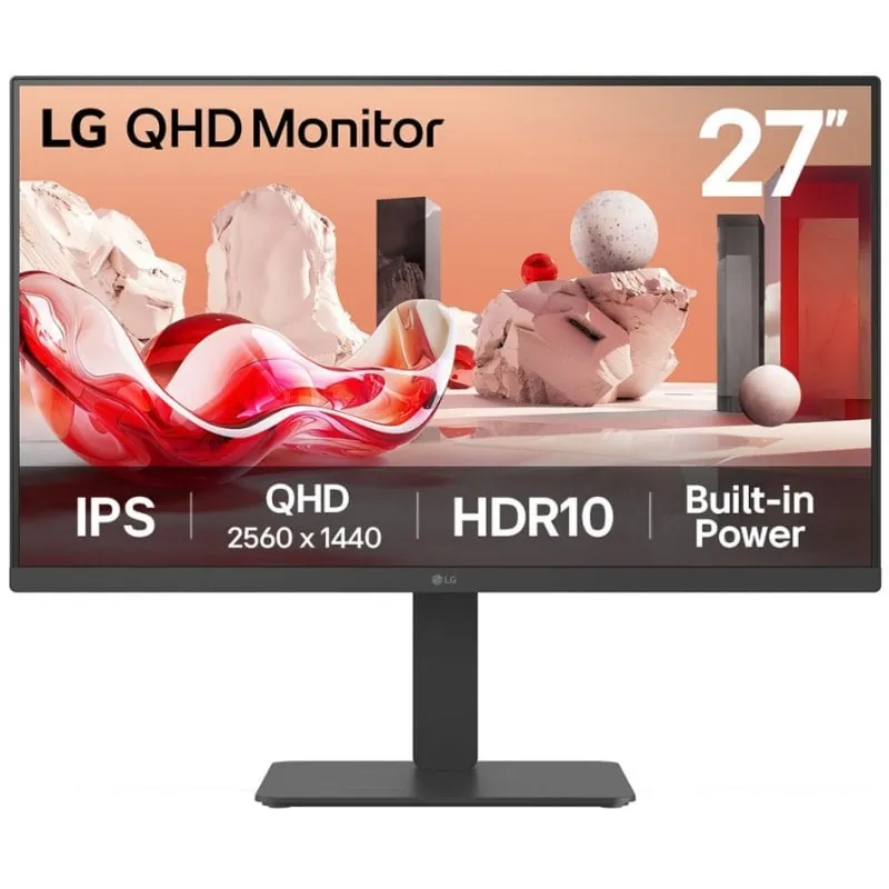 LG 27BA45QB-B 27" 2560x1440 75Hz IPS HDR10 Altavoces USB VESA KVM 27BA45QB-B.AEU