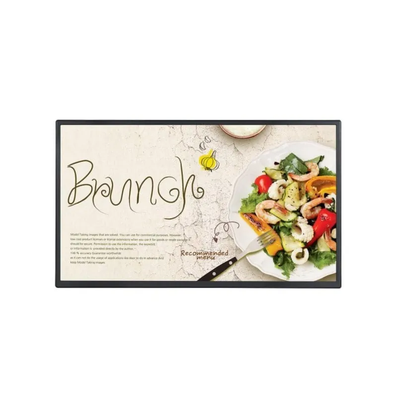 LG 32SM5J-B pantalla de señalización Pantalla plana para señalización digital 81,3 cm (32 pulgadas pulgadas) IPS Ful