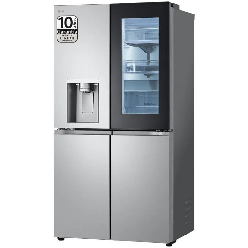 LG GMG960MBEE Frigorífico Americano InstaView E Acero Texturizado Antihuellas GMG960MBEE.AMBQEUR