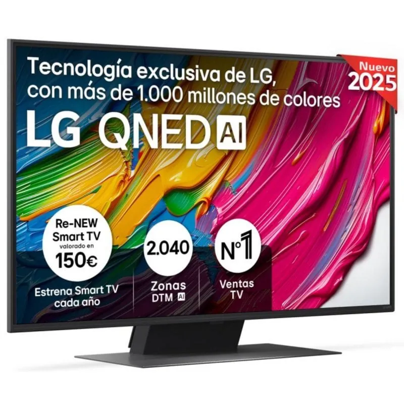 LG QNED AI 43QNED81A6A 43" 4K UltraHD Smart TV webOS HDR10 Dolby Digital Plus 43QNED81A6A.AEU