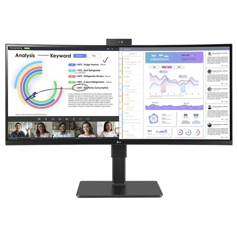 LG UltraWide 34BQ77QC-B 34" LED IPS WQHD USB-C Curva 34BQ77QC-B