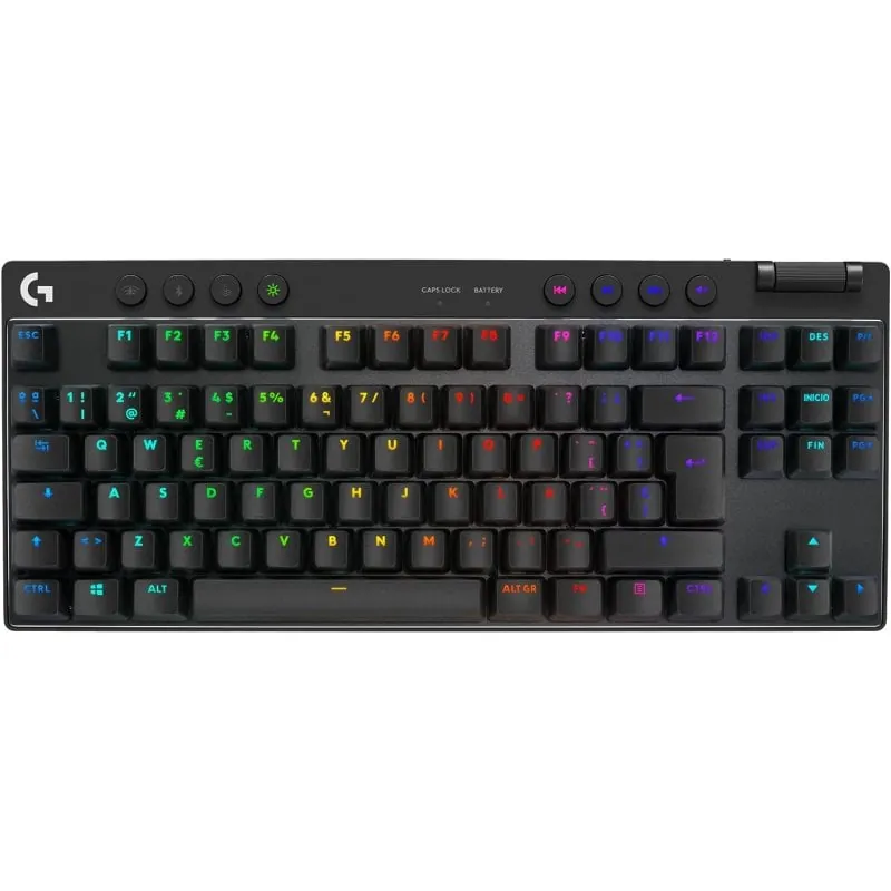 Logitech G Pro X TKL Lightspeed Teclado Inalámbrico Gaming Negro RGB LIGHTSYNC GX Brown 920-012129