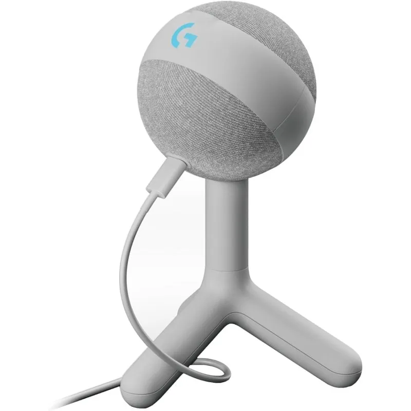 Logitech G Yeti Orb LIGHTSYNC RGB Micrófono Gaming de Condensador USB Blanco 988-000558